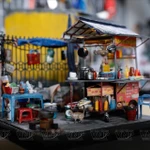 Joven transforma rincones de Hanoi en modelos a escala llenos de vida