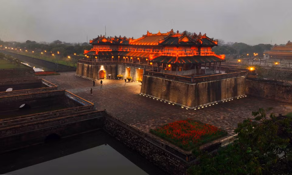 La Puerta Ngo Mon representa la Ciudad Imperial de Hue. (Foto: VNA)