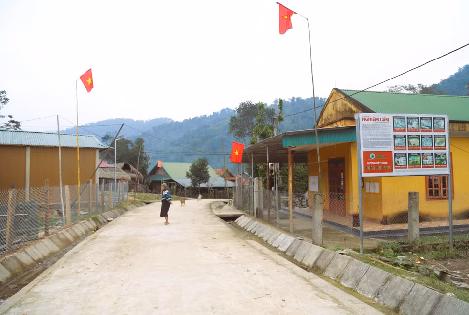 La comunidad de la etnia Dan Lai en la aldea Bung (comuna de Mon Son, provincia de Nghe An) ha experimentado grandes transformaciones en medio de la vasta selva de Pu Mat. (Foto: VNA)