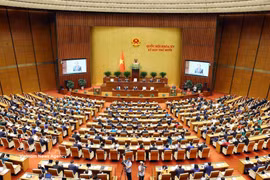 Vista general de la sesión inaugural del décimo periodo de sesiones de la XV Asamblea Nacional. (Foto: VNA)