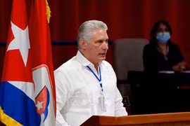El primer secretario del Partido Comunista de Cuba, Miguel Díaz-Canel. (Fuente: VNA)