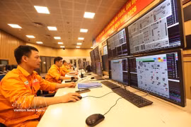 Operación de producción de electricidad en la planta de la Sociedad Anónima de Energía Térmica de Hai Phong. (Fuente: VNA)