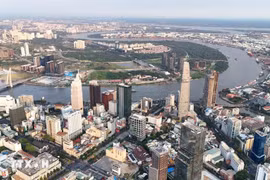 Vista aérea de la ciudad de Ho Chi Minh (Foto: VNA)