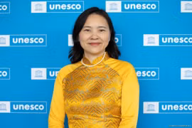 La embajadora Nguyen Thi Van Anh, jefa de la misión permanente de Vietnam ante la UNESCO. (Fuente: VNA)