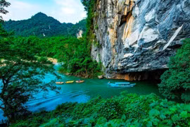 Vista de la cueva Phong Nha-Ke Bang en la provincia de Quang Tri (Foto: VNA)