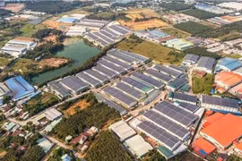 Espacios verdes en un parque industrial en el distrito de Bac Tan Uyen de la provincia de Binh Duong (Foto: VNA)