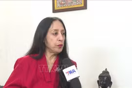 La profesora Reena Mahwar, de la Universidad de Delhi. (Fuente: VNA)