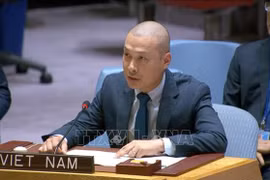 El ministro consejero Nguyen Hoang Nguyen, encargado de Negocios de la Delegación de Vietnam ante las Naciones Unidas (Foto: VNA)