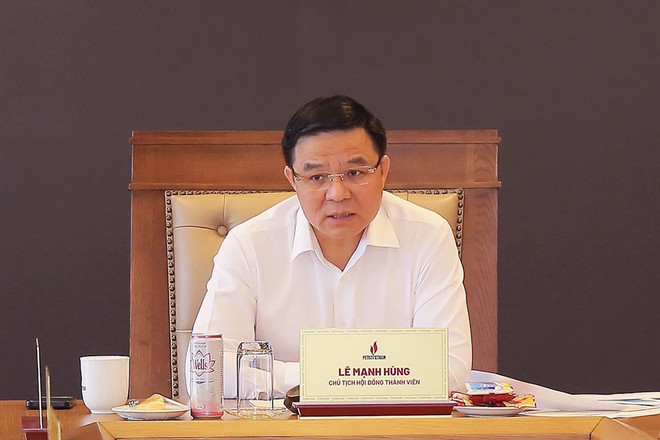 El presidente de la junta directiva de Petrovietnam, Le Manh Hung. (Fuente: VNA) 2-20241011135019.jpeg