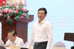 El subgobernador del BEV, Pham Thanh Ha, responde a las preguntas de la prensa. (Foto: VNA)