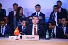 El primer ministro de Vietnam, Le Minh Hung, participa en la sesión plenaria de la 48.ª Cumbre de la ASEAN en Cebú, Filipinas. (Foto: VNA)