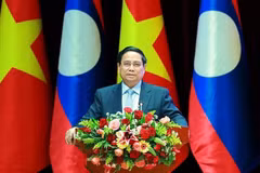 El primer ministro de Vietnam, Pham Minh Chinh, interviene en la cita (Foto: VNA)