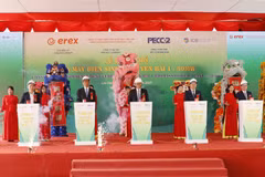 Ceremonia para iniciar la construcción de la obra (Foto: VNA)