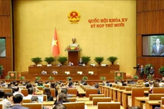 En el décimo período de sesiones de la Asamblea Nacional de Vietnam de la XV Legislatura (Foto: VNA)