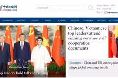 China Daily destaca las conversaciones y encuentros del secretario general del Partido Comunista de Vietnam y presidente de la República, To Lam, con los líderes chinos. (Foto: VNA)