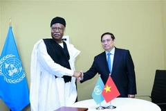El primer ministro de Vietnam, Pham Minh Chinh, se reúne con el presidente de la Asamblea General de la ONU, Philemon Yang (Foto: VNA)