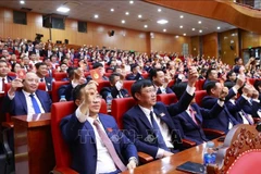 Delegados en la primera asamblea del Comité partidista de la provincia vietnamita de Bac Ninh para el mandato 2025–2030 (Foto: VNA)