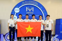El equipo nacional de Vietnam en la IOI 2026. (Foto: Ministerio de Educación y Formación)