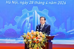 El presidente de la Asamblea Nacional de Vietnam, Tran Thanh Man, interviene en la cita (Foto: VNA)