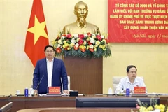 El primer ministro de Vietnam, Pham Minh Chinh, interviene en la cita (Foto: VNA)