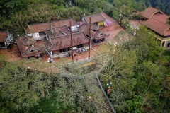 La pagoda Hoa Yen, parte del complejo de monumentos y paisajes Yen Tu en Quang Ninh, fue construida originalmente durante la dinastía Ly (1009-1225) y ha sido restaurada en numerosas ocasiones a lo largo de la historia. (Foto: VNA)