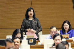 La ministra de Salud, Dao Hong Lan, interviene en la cita (Foto: VNA)