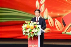 El presidente de Vietnam, Luong Cuong, interviene en la cita. (Foto: danviet.vn)