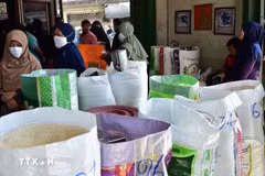 Una tienda de arroz en la provincia de Narathiwat, Tailandia. (Foto: AFP/VNA)