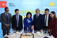 La ceremonia de lanzamiento cuenta con la presencia de la vicepresidenta vietnamita, Vo Thi Anh Xuan (Foto: VNA)