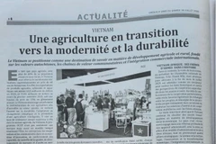 Artículo publicado en el periódico argelino Cresus (Foto: VNA)