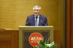 El viceprimer ministro de Vietnam Nguyen Hoa Binh enfatiza la importancia de la creación de un Centro Financiero Internacional en el país (Foto: VNA)