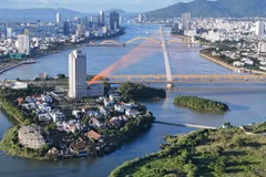 Vista aérea de la ciudad de Da Nang. (Foto: VNA)