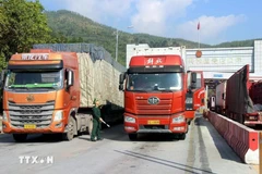 En la puerta fronteriza Chi Ma, en Lang Son (Foto: VNA)