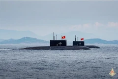 Submarinos de la clase Kilo listos para el desfile (Foto: VNA)