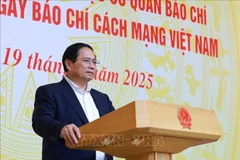 El primer ministro de Vietnam, Pham Minh Chinh, interviene en la cita (Foto: VNA)