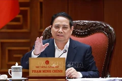 El primer ministro de Vietnam, Pham Minh Chinh, preside la reunión (Foto: VNA)