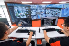El sistema inteligente de gestión del transporte (TMS) del Parque Logístico de Viettel, es capaz de analizar grandes volúmenes de datos y predecir riesgos. (Foto: VNA)