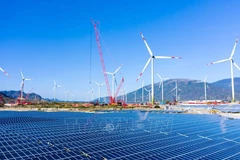 Un proyecto de energía renovable del grupo Trung Nam en la provincia de Khanh Hoa (Foto: VNA)