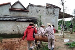 Un equipo del Grupo Asesor de Minas (MAG) detectó y desactivó con éxito una bomba sin explotar de casi 230 kilogramos en el jardín de una familia en la aldea de Nguyen Son, comuna de Cu Nam, provincia de Quang Binh. (Foto: VNA)