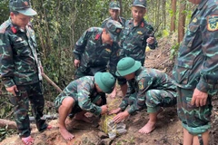 La bomba tenía más de un metro de largo y una gran capacidad destructiva (Foto: Comando Militar de Da Nang)