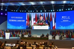 El ministro de Defensa de Vietnam, general Phan Van Giang, interviene en la cita (Foto: VNA)