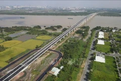 El puente Nhon Trach, que une Ciudad Ho Chi Minh con Dong Nai, forma parte del Proyecto Componente 1A de la Circunvalación 3 de Ciudad Ho Chi Minh. (Foto: VNA)
