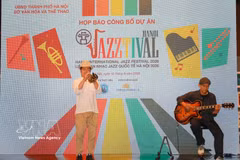 Una actuación de artistas de jazz en la cita (Foto: VNA)