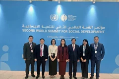 La viceministra de Relaciones Exteriores, Nguyen Minh Hang, encabeza la delegación vietnamita (Foto: VNA)