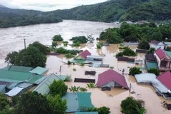 Fuertes lluvias causaron graves inundaciones en la comuna de Muong Xen, provincia de Nghe An. (Foto: plo.vn)