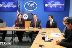 Reunión del Departamento de Agricultura de Estados Unidos con la prensa extranjera en Nueva York. (Foto: VNA)