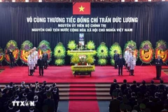 Acto de homenaje póstumo al expresidente Tran Duc Luong (Foto: VNA)