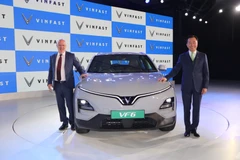 Presentación del VF6 en la ceremonia de lanzamiento (Foto: VNA)
