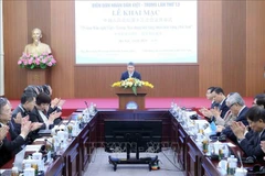 Phan Anh Son, presidente de la VUFO, interviene en la cita (Foto: VNA)