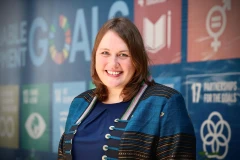 Kendra Rinas, jefa de misión de la OIM en Vietnam (Foto: VNA)